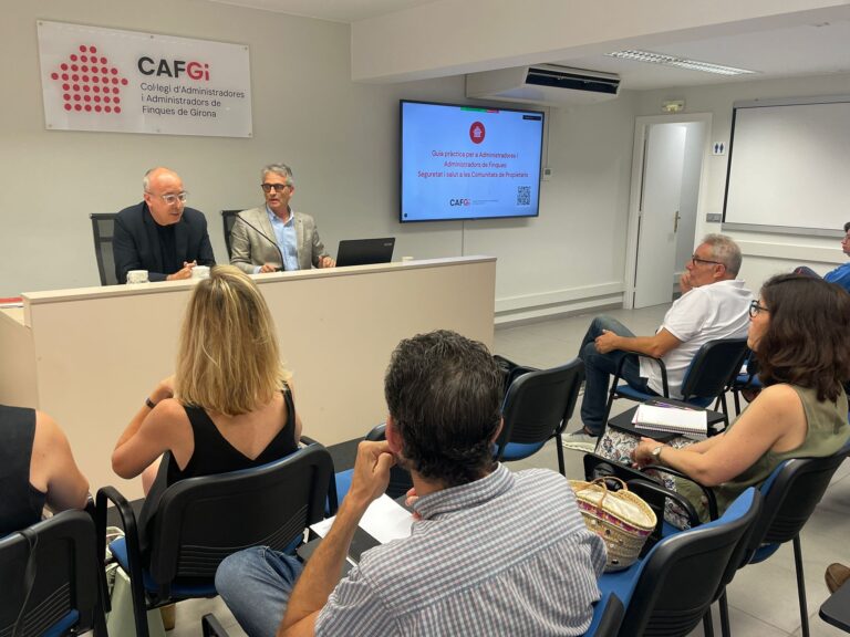 Presentem la guia pràctica per a AAFF: Seguretat i salut a les Comunitats de Propietaris
