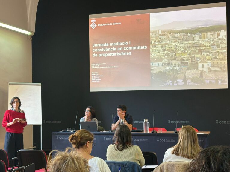 Participem a la jornada sobre mediació i convivència en les Comunitats de Propietaris coorganitzada amb la Diputació de Girona aportant una visió pràctica des de l’administració de finques per al sector públic